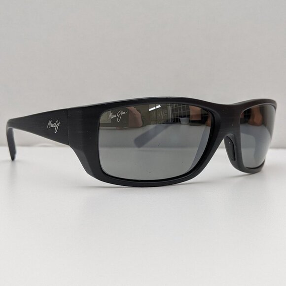 🕶️Made in Italy! Maui Jim MJ123-02W Wassup Sunglasses 60.5/17 120 /ALK144🕶️ - Picture 5 of 9